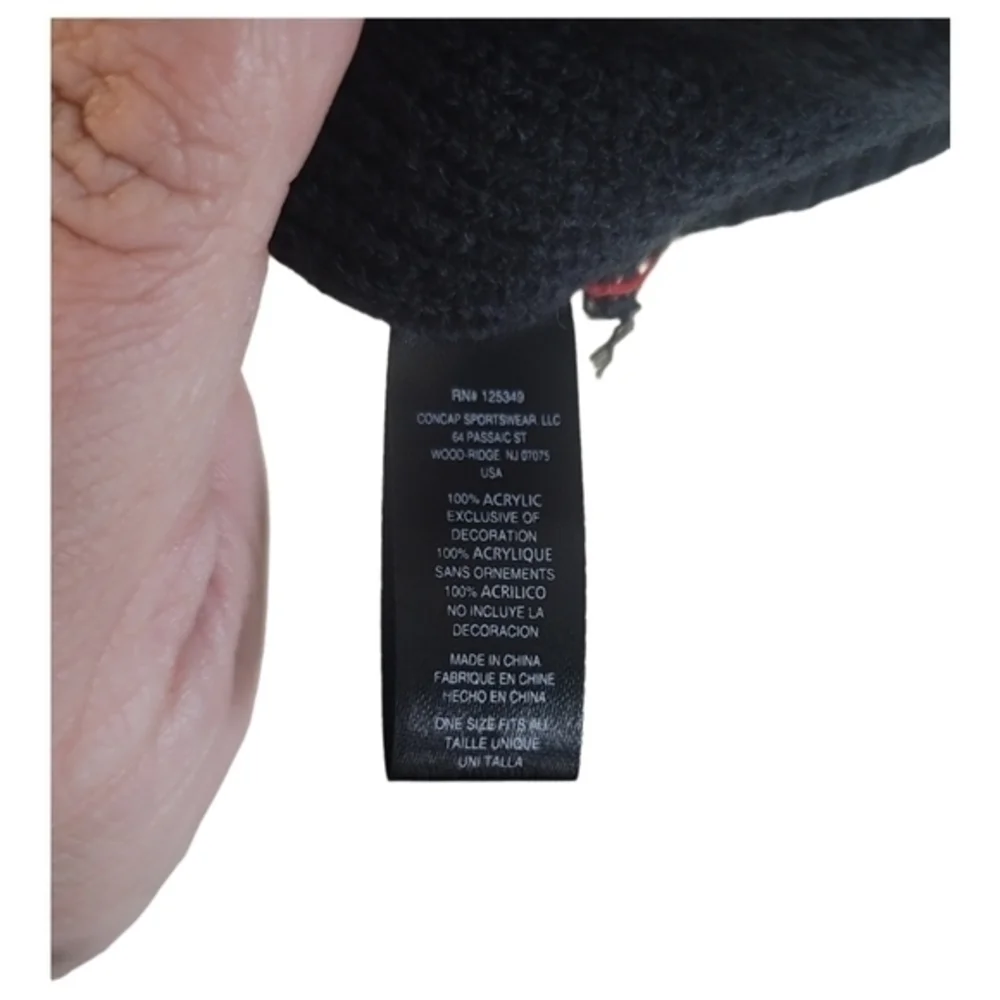 Vintage‎ Baldwin Filters Beanie Winter Knit Cuff Hat Stocking Cap Made in China.